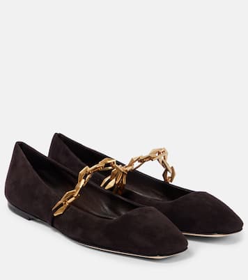 Ballerines Mary Jane Diamond Tilda en daim | Jimmy Choo