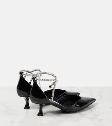 Pumps Stevie 30 in vernice con cristalli | Jimmy Choo