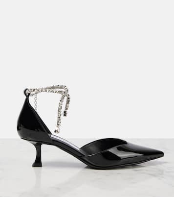 Pumps Stevie 30 in vernice con cristalli | Jimmy Choo