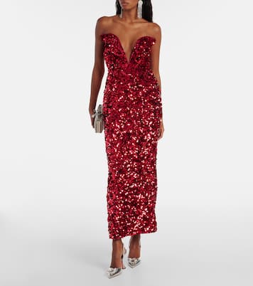 Abito midi con paillettes | Self-Portrait
