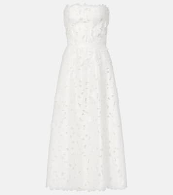 Cocktailkleid Norina aus Satin mit Spitze | Costarellos