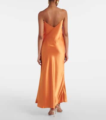 Provence satin slip dress | Galvan