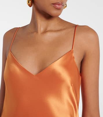 Provence satin slip dress | Galvan