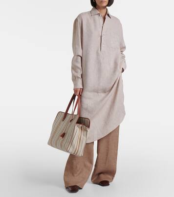 Hemdblusenkleid Lora aus Leinen | Loro Piana