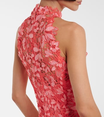 Vestido de fiesta con apliques florales | Monique Lhuillier
