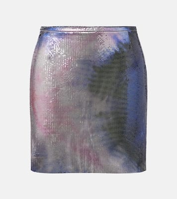 Tie-dye metallic miniskirt | Rabanne