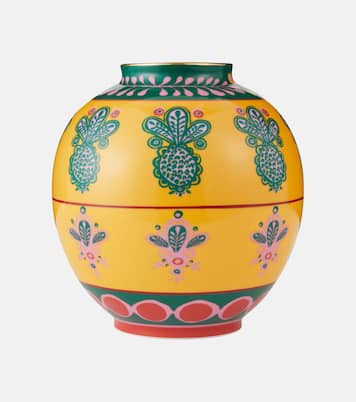 Pineapple Giallo Medium porcelain vase | La DoubleJ