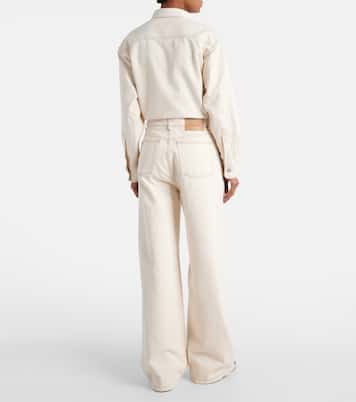 Jeans anchos de tiro alto | Ami Paris