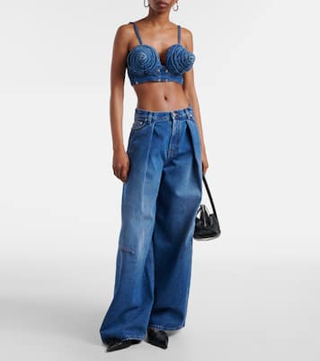Top in denim | Jean Paul Gaultier