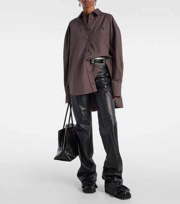 Diana oversized cotton poplin shirt | The Attico