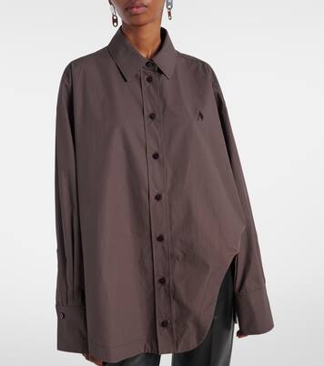 Diana oversized cotton poplin shirt | The Attico