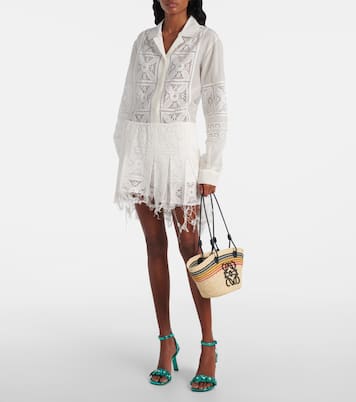 Paula's Ibiza Anagram Small basket bag | Loewe