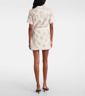 Bethany polka-dot wrap skirt | Simkhai