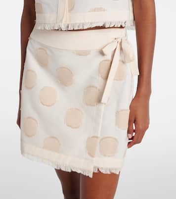 Bethany polka-dot wrap skirt | Simkhai