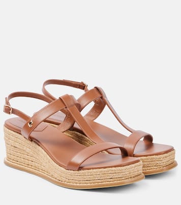 Theia 60 leather espadrilles wedges | Jimmy Choo