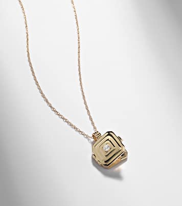Collier en or 10 ct et diamant | Stone and Strand