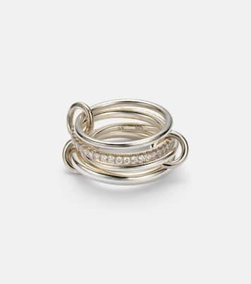 Nimbus sterling silver ring with diamonds | Spinelli Kilcollin