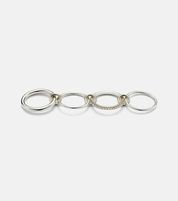 Nimbus sterling silver ring with diamonds | Spinelli Kilcollin