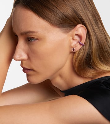Jumbo 18kt gold ear cuff with rubies | Shay Jewelry
