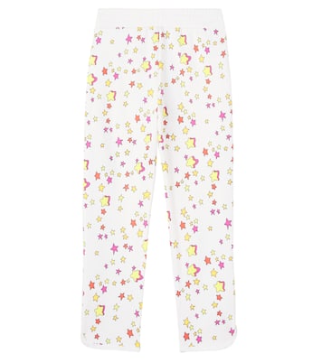 Fringed printed cotton jersey sweatpants | Stella McCartney Kids
