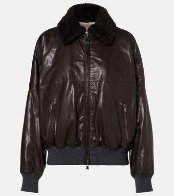 Leather blouson | Brunello Cucinelli
