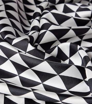 Printed silk twill scarf | Prada