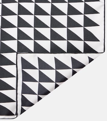 Printed silk twill scarf | Prada