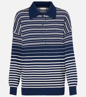 Harlow striped oversized polo sweater | Faithfull