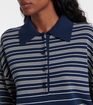 Harlow striped oversized polo sweater | Faithfull