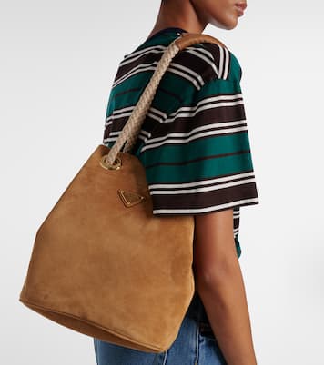 Prada Mariner Small suede bucket bag | Prada