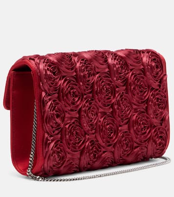 Envelope embellished satin clutch | Roger Vivier