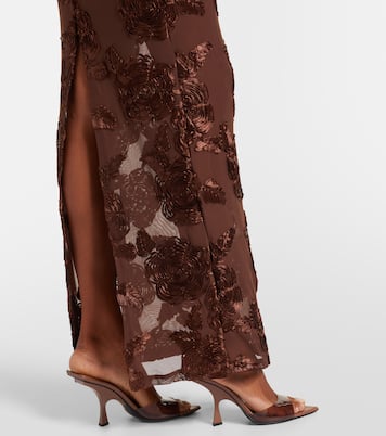 Tasha embroidered off-shoulder maxi dress | Rotate