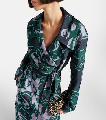 Printed trench coat | Dries Van Noten