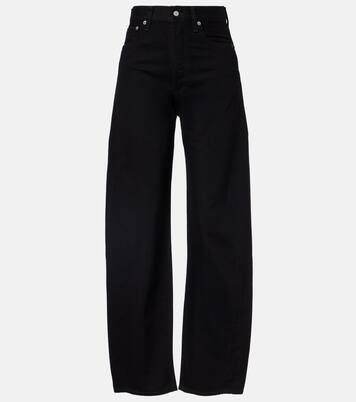 Luna Pieced mid-rise barrel-leg jeans | Agolde