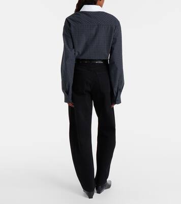 Luna Pieced mid-rise barrel-leg jeans | Agolde