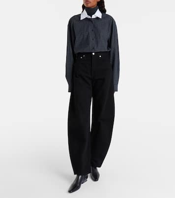 Luna Pieced mid-rise barrel-leg jeans | Agolde