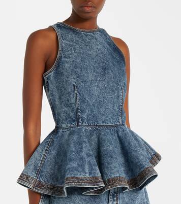 Top aus Denim | Alaïa