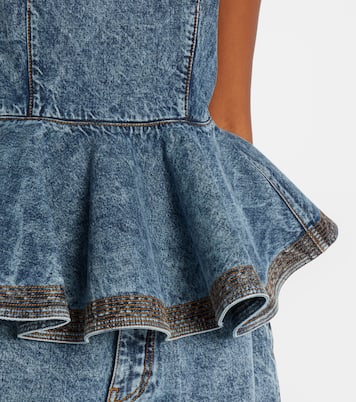 Top aus Denim | Alaïa