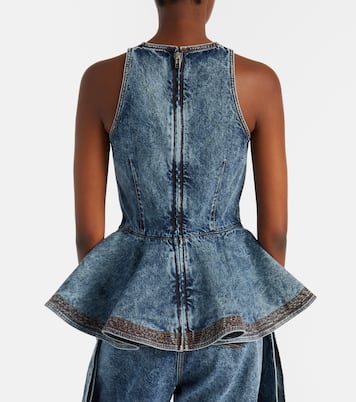 Top aus Denim | Alaïa