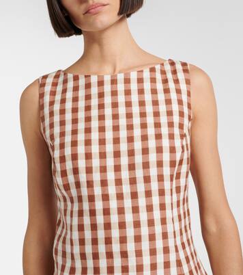 Ana gingham linen top | Faithfull