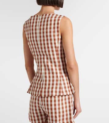 Ana gingham linen top | Faithfull