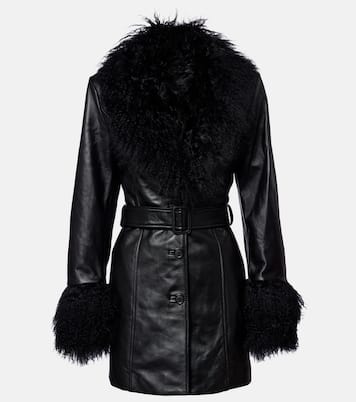 Sefa belted leather jacket | Nili Lotan