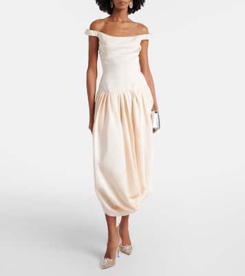 Crystal Firework 85 leather-trimmed slingback pumps | Aquazzura