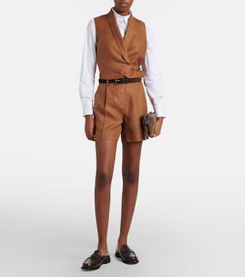 Weste Monili aus Leinen | Brunello Cucinelli