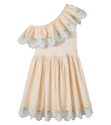 Cato embroidered one-shoulder dress | Molo