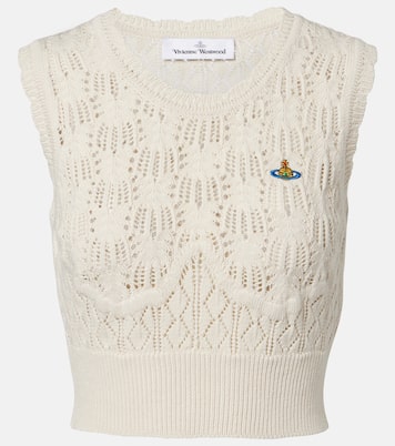 Ella cropped cotton sweater vest | Vivienne Westwood