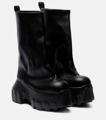 Stiefel Mega Tractor aus Leder | Rick Owens