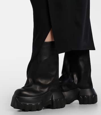 Stiefel Mega Tractor aus Leder | Rick Owens