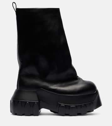 Stiefel Mega Tractor aus Leder | Rick Owens