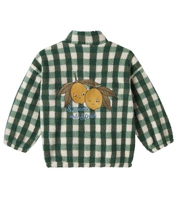 Jody checked embroidered teddy jacket | Konges Sløjd